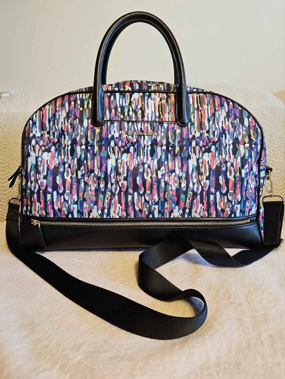 Vera Bradley Weekender Travel Luggage Bag Duffel Trolley Sleeve Shoulder Strap
